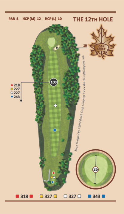 Hole 12 - Pine Alley - Oak Crest Golf Course
