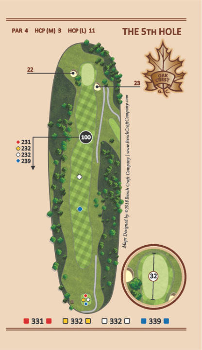 Hole 5 - Members Bounce - Oak Crest Golf Course