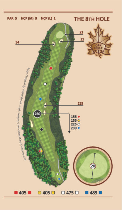 Hole 8 - Victory Awaits - Oak Crest Golf Course
